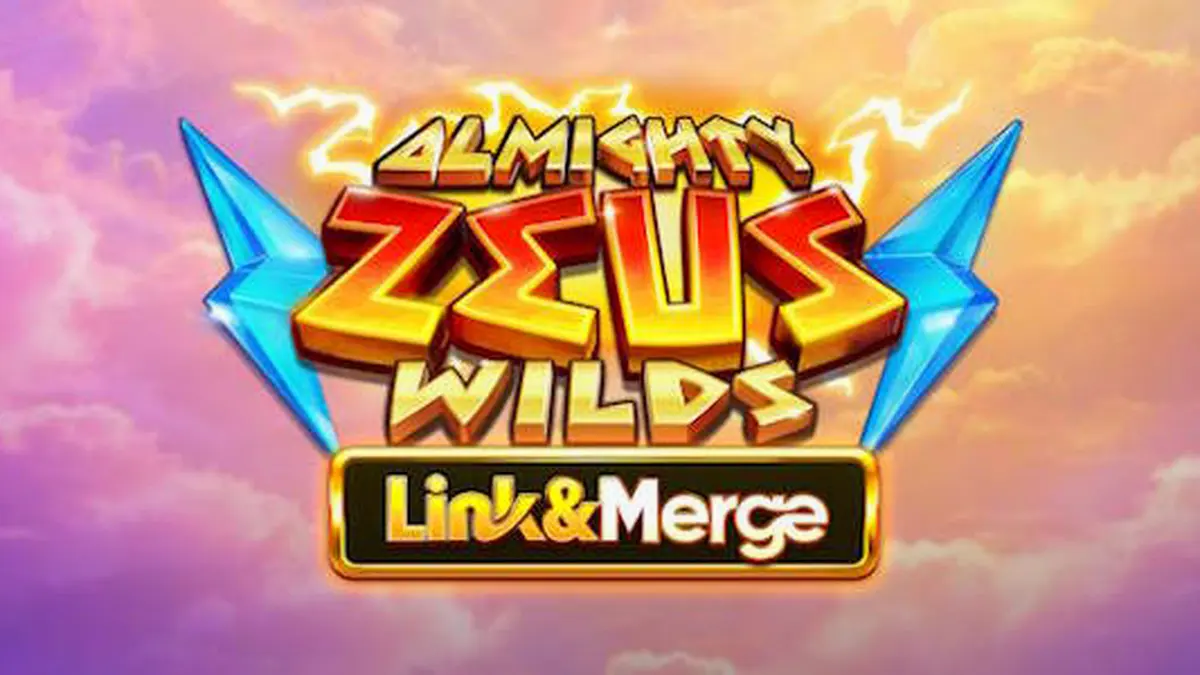 Cena mitológica do jogo de slot Almighty Zeus Wilds com o deus Zeus ao fundo