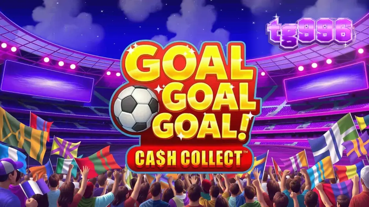 Interface do jogo Goal Goal Goal: Cash Collect com temática de futebol
